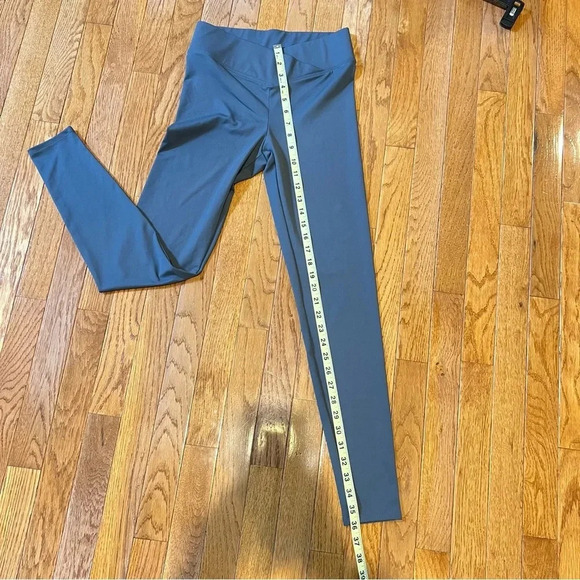 Express Womens High Waisted Crossover Activewear Gray Yoga Leggings Slim Fit XS - Picture 14 of 16